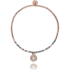 By Dziubeka - Bransoletka. Żółte bransoletki damskie By Dziubeka, z materiału, z cyrkonią, z mosiądzu. Za 49,90 zł.