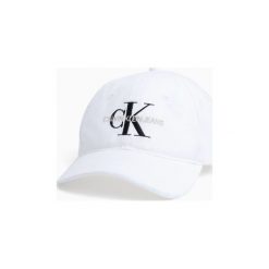 Czapki z daszkiem Calvin Klein Jeans K50K504870 CAP. Białe czapki męskie Calvin Klein Jeans, bez wzorów, z jeansu. Za 248,38 zł.