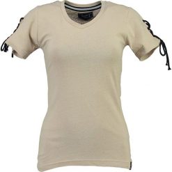 Koszulka "Jeline" w kolorze złamanej bieli. Białe bez kategorii marki Geographical Norway Women & Kids, l, z nadrukiem, z bawełny. W wyprzedaży za 65,95 zł.