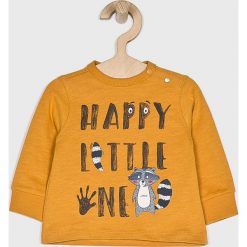 Blukids - Bluza dziecięca 68-98 cm. Żółte bluzy chłopięce Blukids, z nadrukiem, z bawełny, bez rękawów, bez kaptura. W wyprzedaży za 24,90 zł.