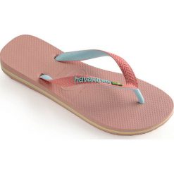 Havaianas - Japonki. Różowe klapki damskie Havaianas, bez wzorów, z gumy, bez obcasa, na obcasie. W wyprzedaży za 69,90 zł.