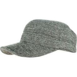 Szara Jesienno-Zimowa Męska Czapka z Daszkiem -Pako Jeans- Patrolówka, w Drobne Prążki CPAPJNSDASZEK513. Szare czapki męskie Pako Jeans, na zimę, bez wzorów, z jeansu. Za 39,00 zł.