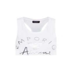 Top Emporio Armani Underwear 164335 0P291 00010. Białe bluzki damskie Emporio Armani Underwear, l, bez wzorów, z bawełny, polo. W wyprzedaży za 159,00 zł.