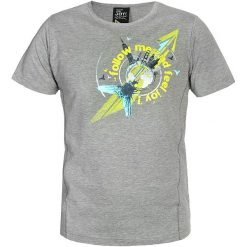 T-Shirt And - szary. Szare koszulki męskie FJ!, bez wzorów, z bawełny, do biegania. W wyprzedaży za 39,50 zł.