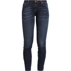 Nudie Jeans SKINNY LIN Jeans Skinny Fit dark blue authentic. Niebieskie jeansy damskie marki Nudie Jeans, z elastanu. W wyprzedaży za 350,35 zł.