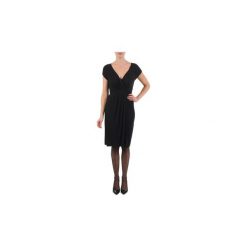 Sukienki krótkie La City ROBE3D1B. Czarne sukienki damskie marki La City, bez wzorów, bez kołnierzyka, z krótkim rękawem, krótkie, mini. Za 143,20 zł.