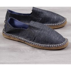 Espadryle męskie wsuwane jeansowe Big Star DD174021 - granatowy. Niebieskie espadryle męskie BIG STAR, bez wzorów, z jeansu. Za 39,00 zł.