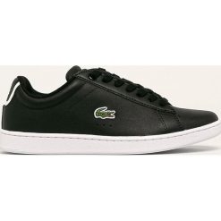 Lacoste - Buty Carnaby Evo. Czarne buty sportowe damskie Lacoste, z gumy. Za 399,90 zł.