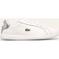 Lacoste - Buty Graduate. Białe buty sportowe damskie Lacoste, bez wzorów, ze skóry ekologicznej, sportowe. Za 399,90 zł.