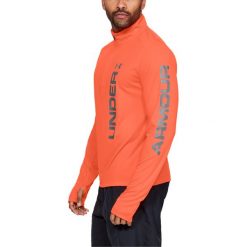 Bluza Under Armour Speed Stride Split Quarter Zip M Pomarańczowa. Pomarańczowe bluzy męskie Under Armour, m, bez wzorów, sportowe, bez kołnierzyka, z krótkim rękawem, długie, bez kaptura. Za 199,99 zł.
