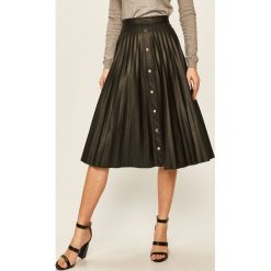 Answear - Spódnica. Czarne spódniczki damskie ANSWEAR, s, z bawełny, midi, rozkloszowane. Za 159,90 zł.