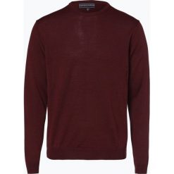 Finshley & Harding - Sweter męski z dodatkiem wełny merino, czerwony. Czerwone swetry klasyczne męskie Finshley & Harding, m, z aplikacjami, z dzianiny. Za 179,95 zł.