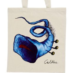 Shopper bag damskie: Błękitna trąbka – torba – 2 kolory