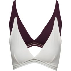 Biustonosz bez fiszbinów (2 szt.) bonprix czarny bez - biel wełny. Fioletowe biustonosze bardotka bonprix, z wełny. Za 33,98 zł.