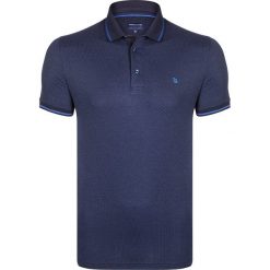 Koszulka polo w kolorze granatowym. Niebieskie koszulki męskie Giorgio di Mare, s, bez wzorów, z bawełny, polo, bez rękawów. W wyprzedaży za 85,95 zł.