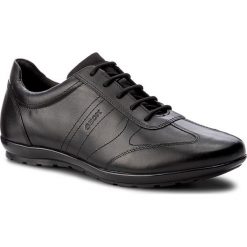 Półbuty GEOX - U Symbol B U74A5B 00043 C9999 Black. Czarne półbuty męskie Geox, ze skóry, na sznurówki. Za 429,00 zł.