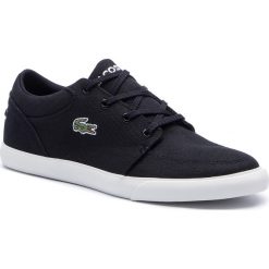Tenisówki LACOSTE - Bayliss 219 1 Cma 7-37CMA0006454 Blk/Off Wht. Czarne półbuty męskie Lacoste, bez wzorów, z gumy, klasyczne, bez zapięcia. W wyprzedaży za 229,00 zł.