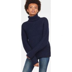 G-Star Raw - Sweter. Niebieskie swetry damskie G-Star RAW, s, bez wzorów, z wełny, bez rękawów. W wyprzedaży za 319,90 zł.