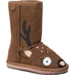 Buty EMU AUSTRALIA - Deer K12073 Chestnut. Pomarańczowe śniegowce dziewczęce EMU Australia, bez zapięcia. Za 339,00 zł.