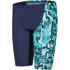 Kąpielówki chłopięce: Speedo Spodenki Allover Panel Jammer Junior Navy/Jade/Green Glow 22