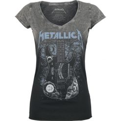 Bluzki damskie: Metallica Ouija Guitar Koszulka damska czarny/szary