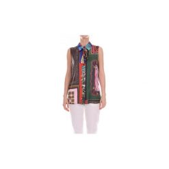 Koszule Moschino A02045850. Szare koszule damskie MOSCHINO, bez wzorów, bez kołnierzyka, bez rękawów. Za 665,36 zł.