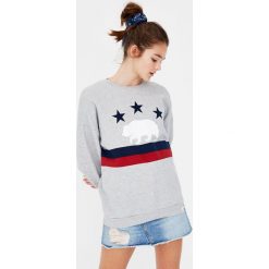 Bluzy damskie: Bluza z flagą i niedźwiedziem Join life