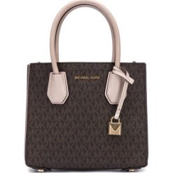 Michael Kors Torebka Brązowy. Pomarańczowe torebki klasyczne damskie Michael Kors, w paski, z materiału, bez dodatków. Za 1096,95 zł.