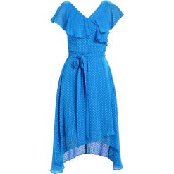 Sukienki hiszpanki: Coast DOBBY MID BLUE WRAP DRESS Sukienka koktajlowa mid blue