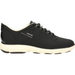 Półbuty GEOX D NEBULA. Czarne creepersy damskie Geox, ze skóry. Za 299,90 zł.