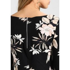 Sukienki: Wallis Petite NEUTRAL FLORAL STRIPE SWING DRESS Sukienka z dżerseju black