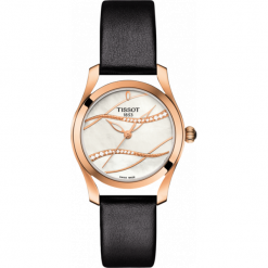 PROMOCJA ZEGAREK TISSOT T-Lady T112.210.36.111.00. Białe zegarki męskie TISSOT, ze stali. W wyprzedaży za 2279,20 zł.
