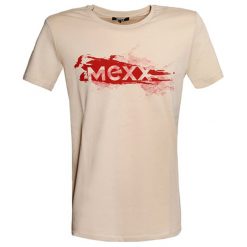 T-shirt w kolorze beżowym. Brązowe t-shirty męskie Pepe Jeans, Mexx, Pierre Cardin, m, z nadrukiem, z bawełny, z okrągłym kołnierzem. W wyprzedaży za 67,95 zł.