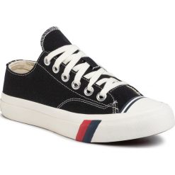Trampki PRO-KEDS - Royal Lo PK54468 Black. Czarne półbuty damskie Pro-Keds, bez wzorów, z gumy, bez obcasa, na płaskiej podeszwie, bez zapięcia. W wyprzedaży za 199,00 zł.