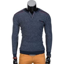 Bluzy męskie: BLUZA MĘSKA BEZ KAPTURA B731 – GRANATOWA