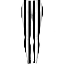 Legginsy we wzory: Legginsy w kolorze biało-czarnym