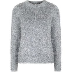 Sugarbird Sweter "Silver". Szare swetry damskie Sugarbird, bez wzorów, z tkaniny, z długim rękawem, długie, bez kaptura. Za 379,00 zł.