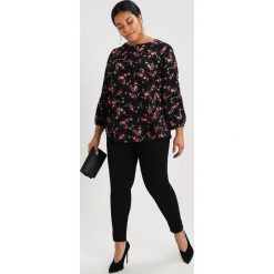 Bluzki asymetryczne: Dorothy Perkins Curve TUCKED SLEEVE Bluzka black ditsy