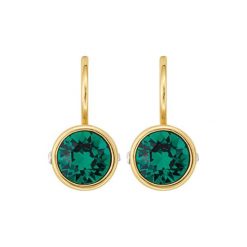Biżuteria i zegarki: Kolczyki w kolorze złotym z kryształami Swarovski