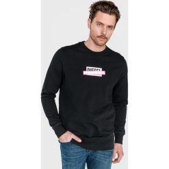Diesel S Gir Die Bluza Czarny. Czarne bluzy męskie Diesel, s, z nadrukiem, z bawełny, bez kołnierzyka, bez rękawów, bez kaptura. Za 542,95 zł.