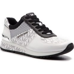 Sneakersy MICHAEL MICHAEL KORS - Allie Wrap Trainer 43S9ALFS3B Wht/Blk. Białe półbuty damskie MICHAEL Michael Kors, ze skóry ekologicznej. Za 749,00 zł.