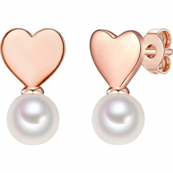 Pozłacane kolczyki-wkrętki z perłami w kolorze białym. Białe kolczyki damskie Pearls Special, z perłą, pozłacane. W wyprzedaży za 227,95 zł.
