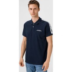 Lamborghini Polo Koszulka Niebieski. Niebieskie podkoszulki męskie Lamborghini, xxl, z haftami, z bawełny, polo, bez rękawów. Za 426,95 zł.