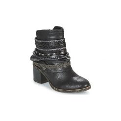 Botki Bullboxer TANIA. Szare botki damskie marki Bullboxer, z materiału, na sznurówki. Za 349,00 zł.