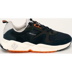 Gant - Buty Nicewill. Niebieskie sneakersy męskie GANT, ze skóry, na sznurówki. Za 529,90 zł.