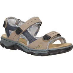 Sandały Rieker 68872. Czarne sandały damskie marki Rieker, z materiału. Za 238,99 zł.