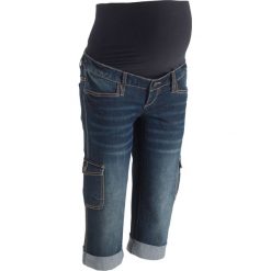 Boyfriendy damskie: Dżinsy rybaczki ciążowe bonprix ciemny denim