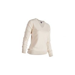 Sweter do golfa damski. Brązowe swetry damskie INESIS, xl, bez wzorów, z bawełny, bez rękawów, bez kaptura. W wyprzedaży za 39,99 zł.