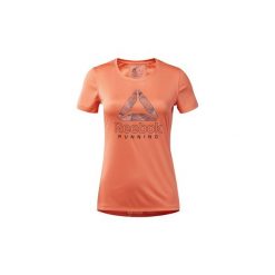 T-shirty z krótkim rękawem Reebok Sport Koszulka Running Essentials Delta Graphic. Różowe topy sportowe damskie Reebok Sport, s, bez wzorów, bez kołnierzyka, z krótkim rękawem, krótkie, bez kaptura. Za 69,90 zł.
