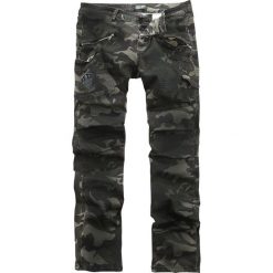 Rock Rebel by EMP Pete Jeansy kamuflaż. Czarne jeansy męskie z dziurami marki Caliban, s. Za 284,90 zł.